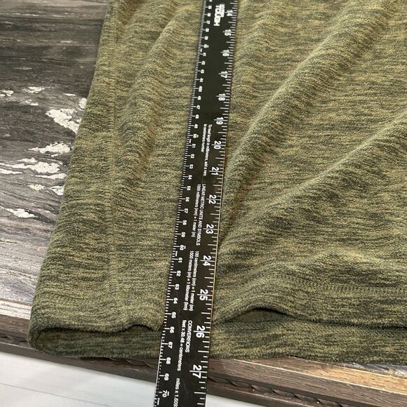 Eddie Bauer Mens Sweater Large Pullover Sweater Pockets Zip Pocket Green - Picture 7 of 9